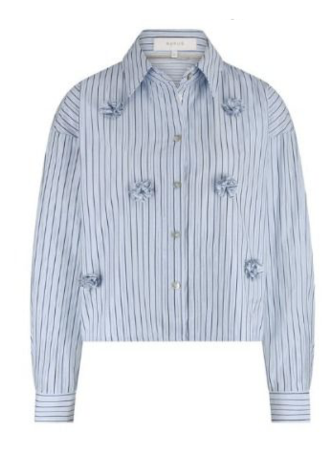 NKF02095 265 Nukus Tessa blouse stripe Ice