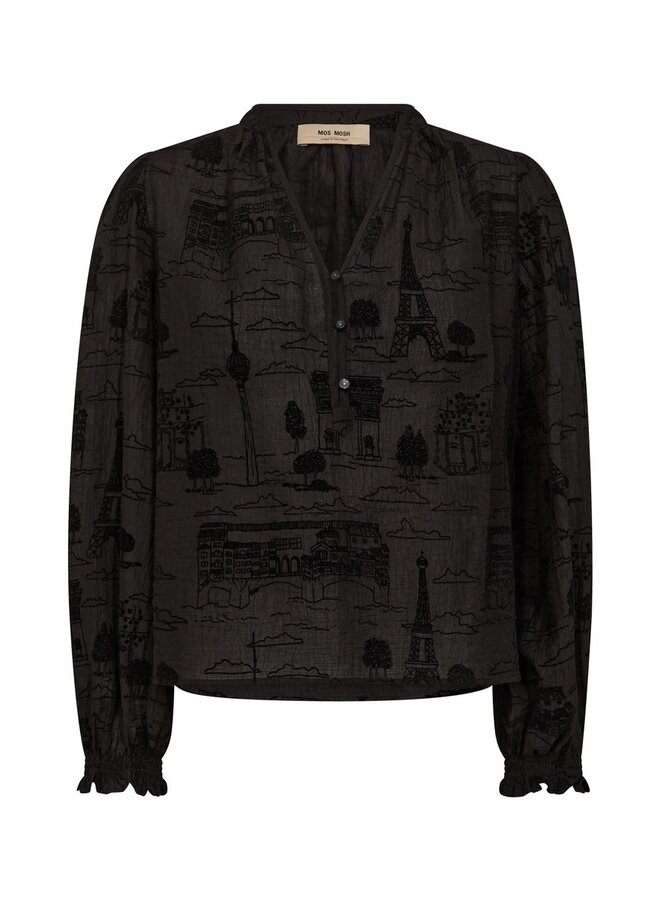 173900 801 MosMosh MM Tazzin Tale Light Blouse Black