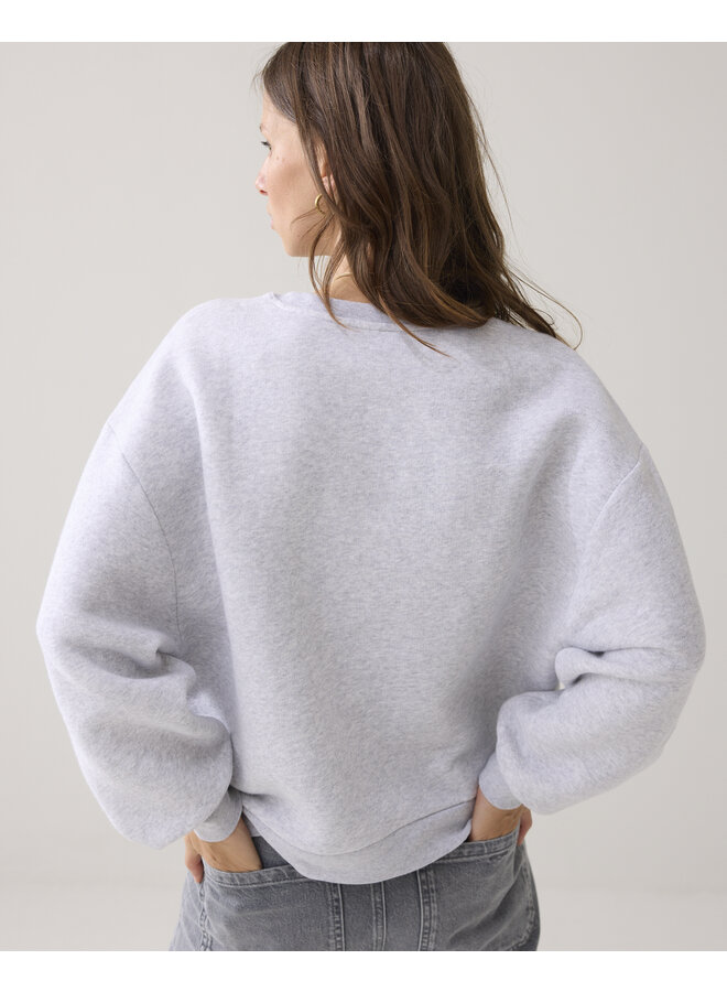 Hamburg-30413 815 Summum sweatshirt soft sweat Light grey melange