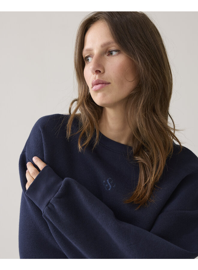 Hamburg-30413 495 Summum Sweatshirt Soft sweat  Midnightblue