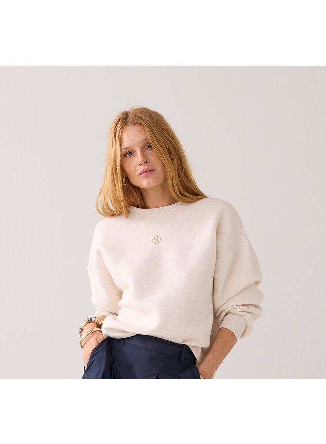 Hamburg-30413 122 Summum Sweatshirt Soft sweat  Ivory