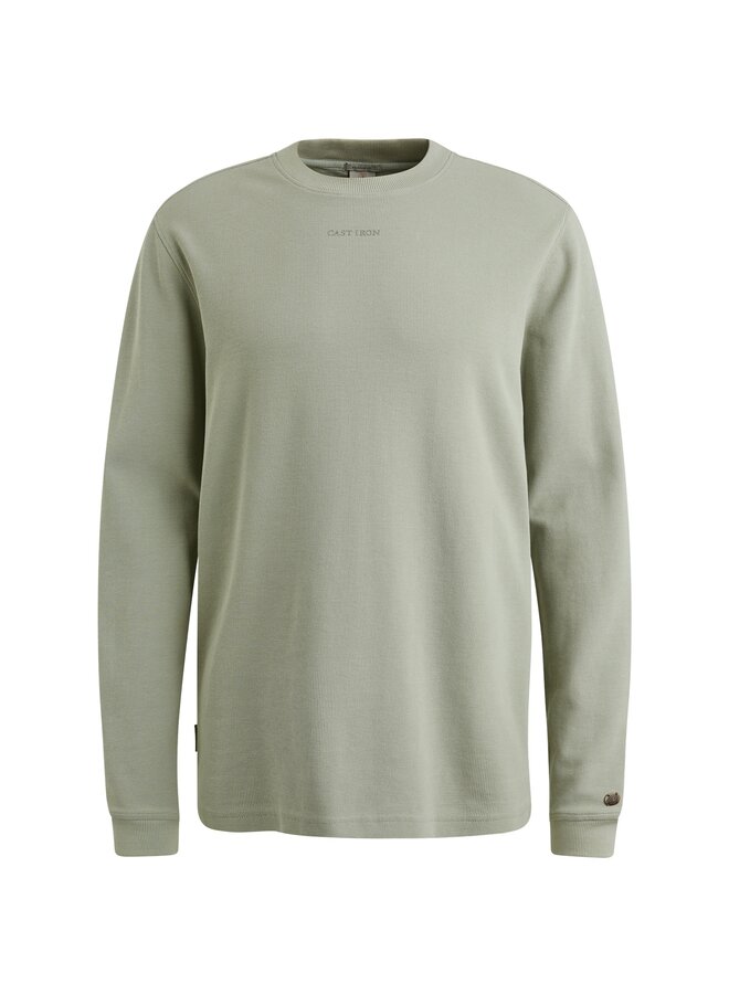 CTS2508584 9040 Cast Iron Long sleeve r-neck regular fit waffle Puritan Gray