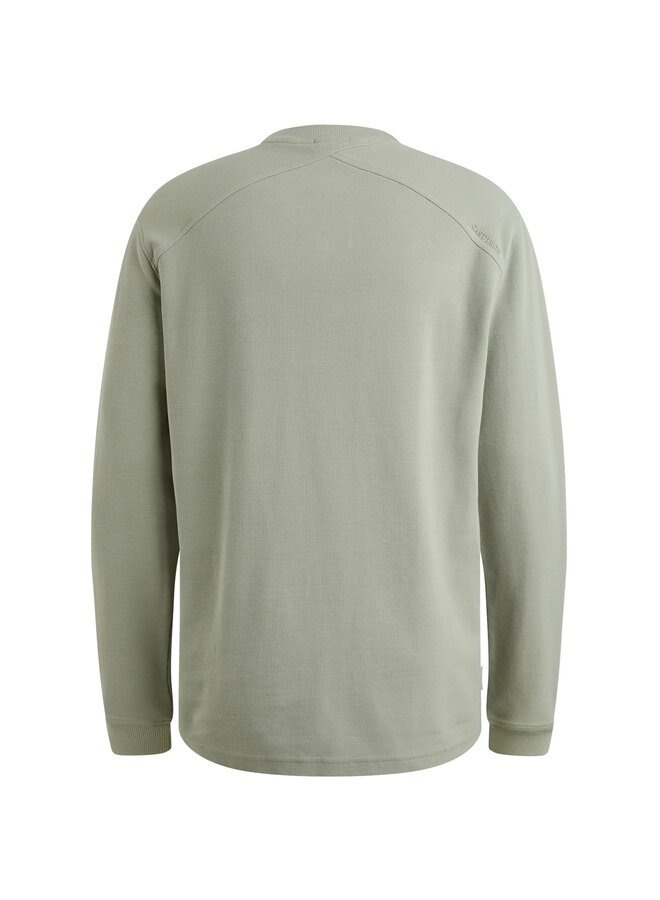 CTS2508584 9040 Cast Iron Long sleeve r-neck regular fit waffle Puritan Gray