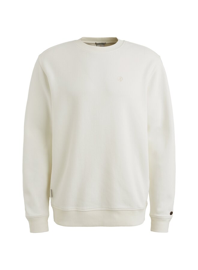 CSW2508431 7002 Cast Iron Long sleeve r-neck regular fit twill Snow White