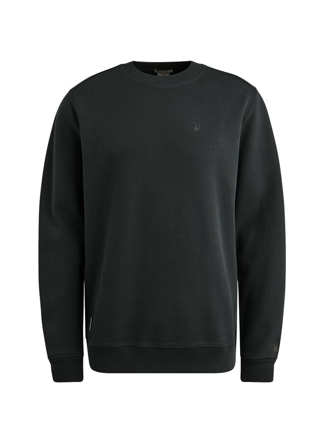 CSW2508431 5442 Cast Iron Long sleeve r-neck regular fit twill Sea Storm