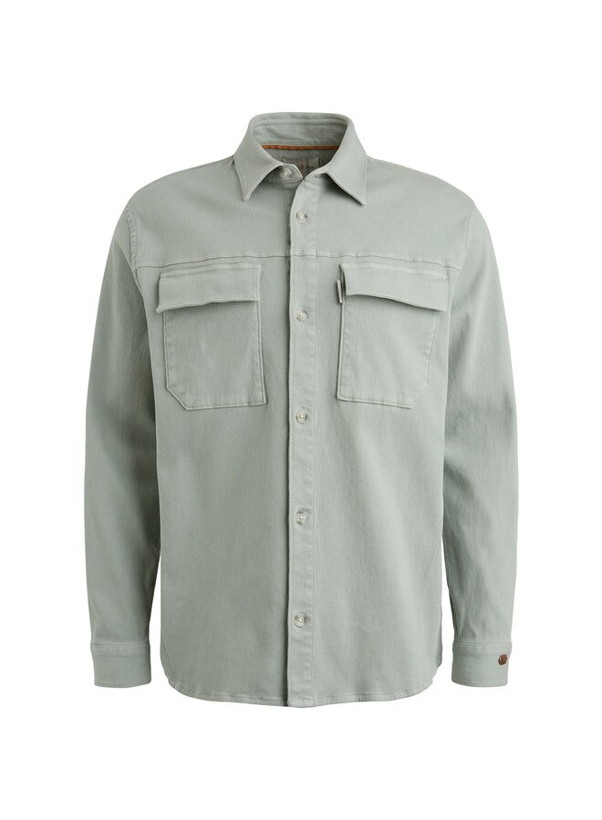 CSI2508207 9040 Cast Iron Long Sleeve Shirt Twill Stretch Puritan Gray