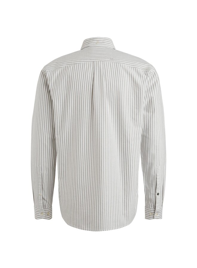 CSI2508202 8025 Cast Iron LONG SLEEVE SHIRT Oxford Stripe Brindle