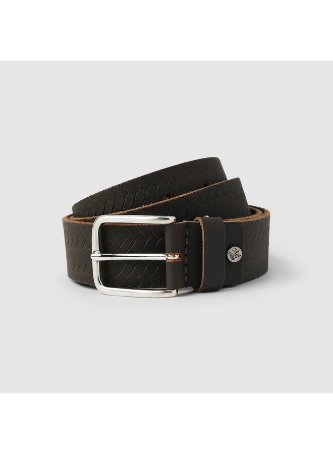 VBE2508920 771 Vanguard Belt VG Nubuck D.Brown
