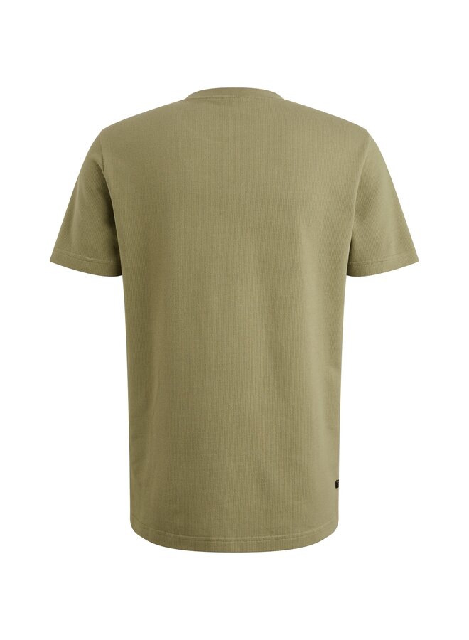 PTSS2508564 6379 PME Legend Short sleeve r-neck flat waffle jersey Oil Green