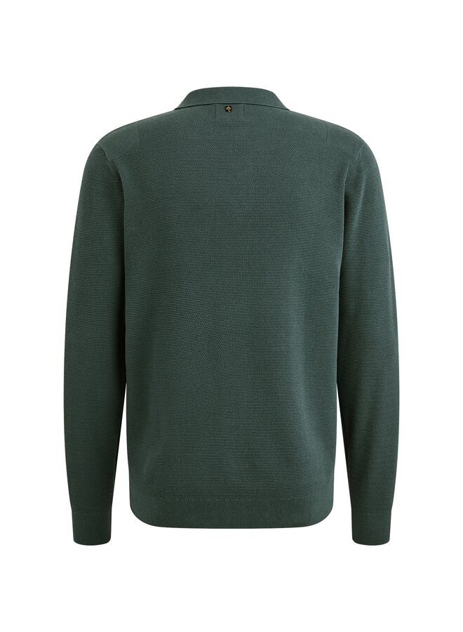 PPS2508852 5125 PME Legend Long sleeve polo structure knit Stargazer