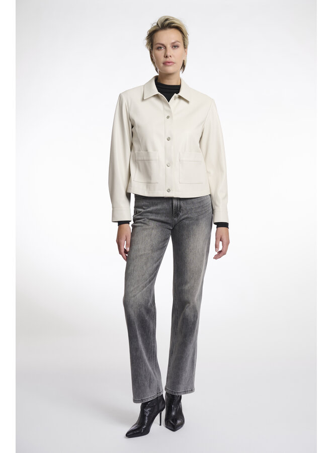 Annicka.7502511 Rino en Pelle Faux leather jacket Birch