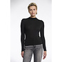 Claar.7002511 Rino en Pelle Long sleeve top with turtleneck  Black