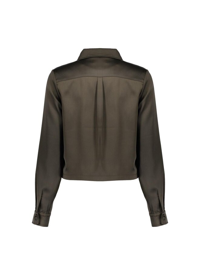 55571-21 570 Geisha Jacket shiny moss green