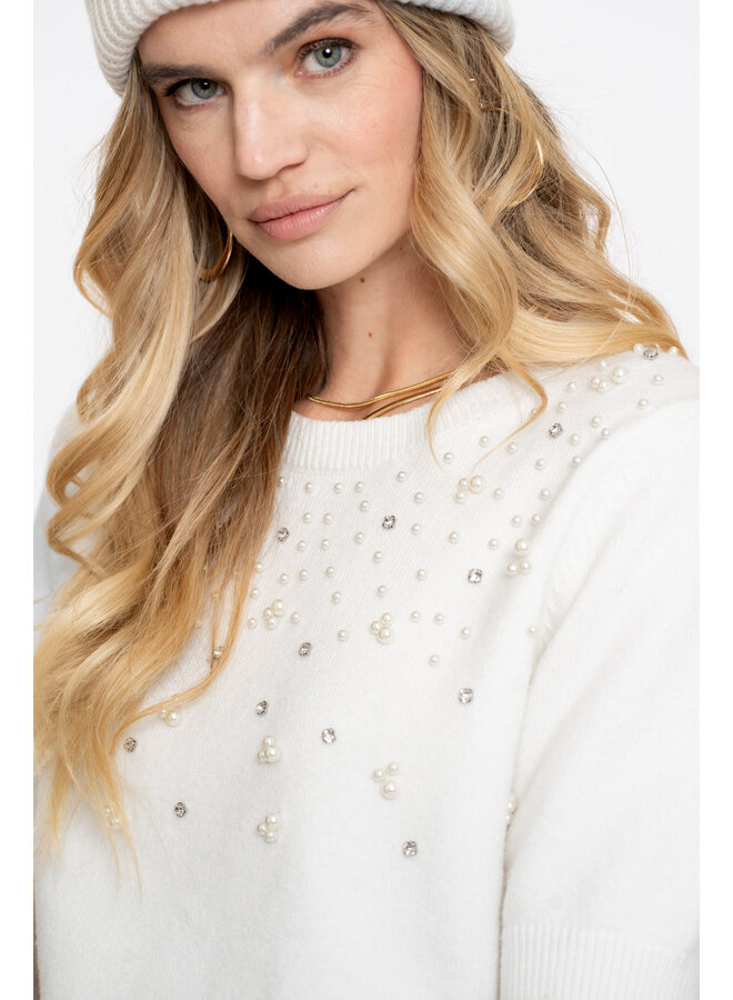 54508-10 010 Geisha Pull pearls off-white