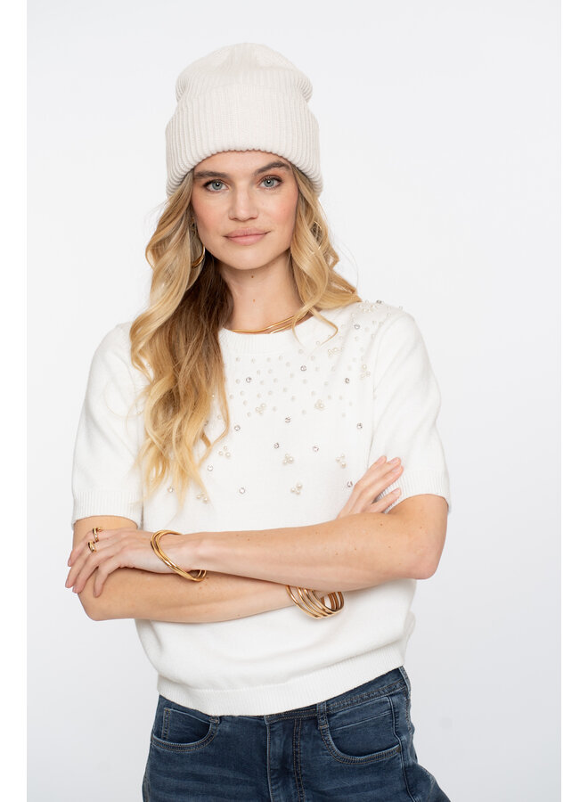 54508-10 010 Geisha Pull pearls off-white