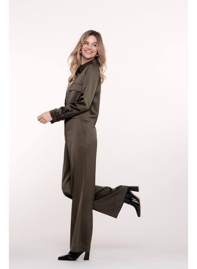 51612-21 570 Geisha Pants shiny moss green