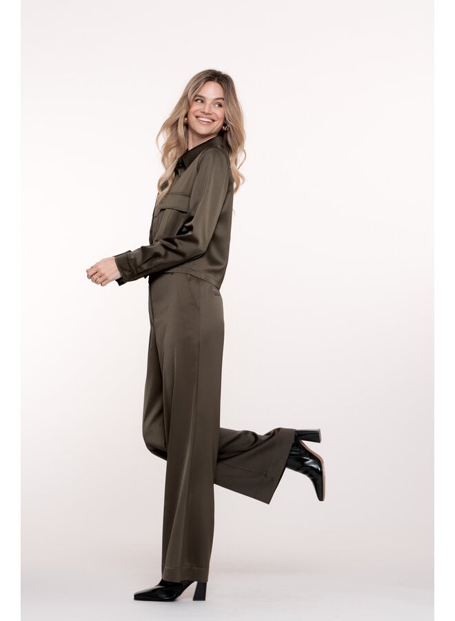 51612-21 570 Geisha Pants shiny moss green