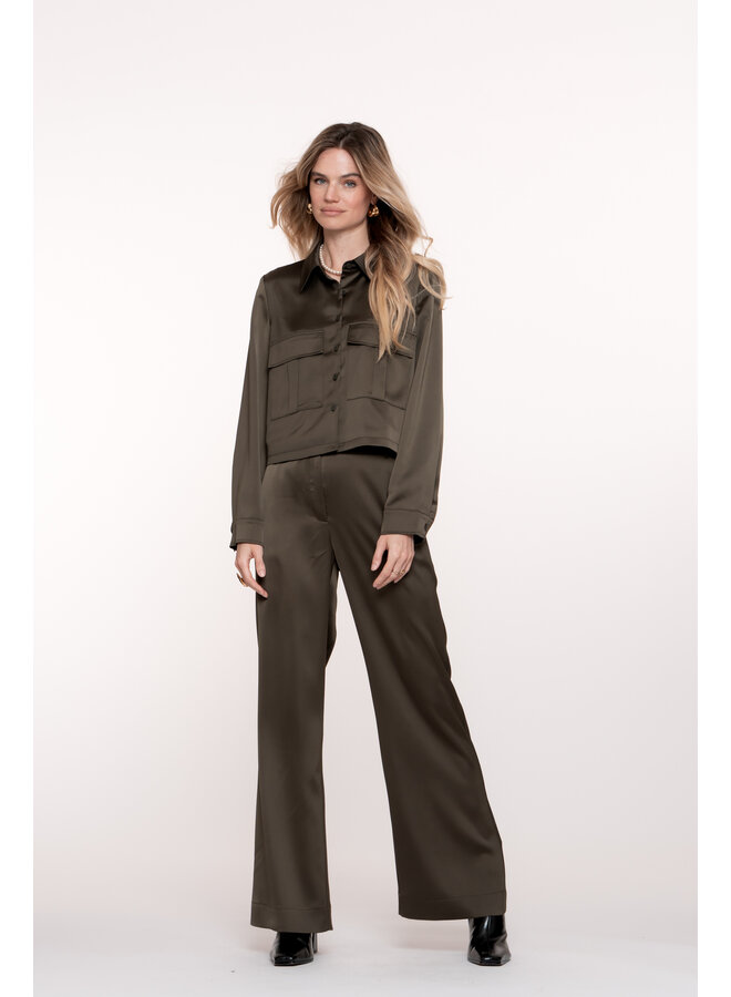 51612-21 570 Geisha Pants shiny moss green