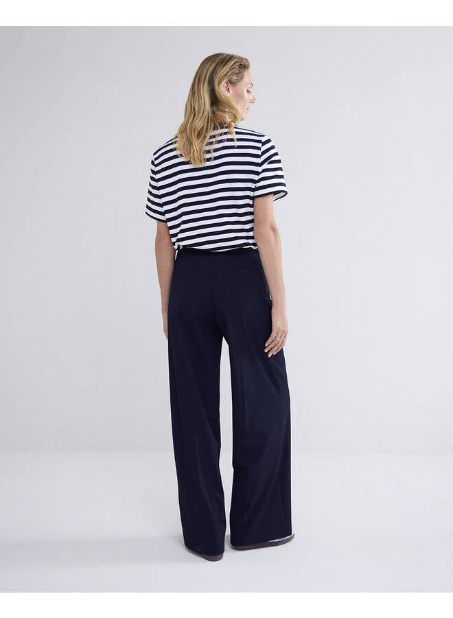 Verona-12072 495 Summum Trousers viscose blend stretch (4s2711) midnight blue