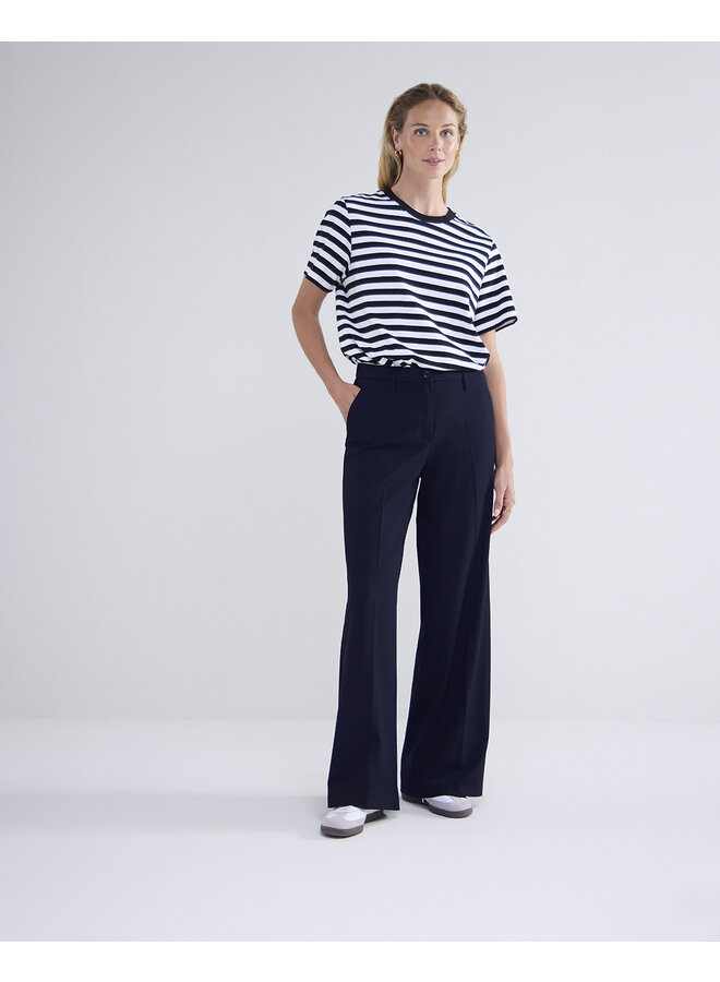 Verona-12072 495 Summum Trousers viscose blend stretch (4s2711) midnight blue
