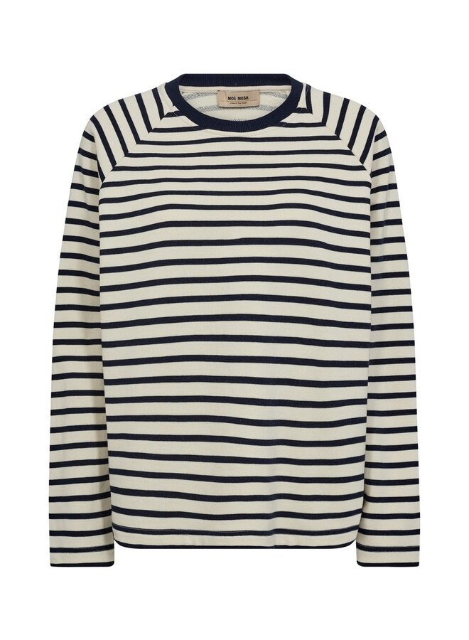 172670 241 Mos Mosh MMLidy O-LS Sweatshirt Maritime Blue