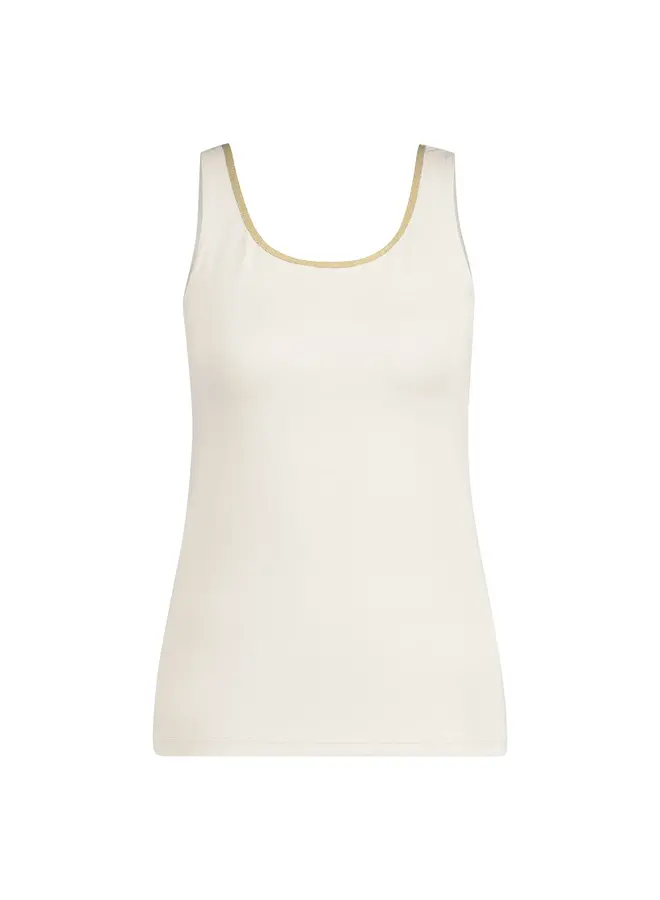NKS06001 126 Nukus Juba Singlet Off White-Gold