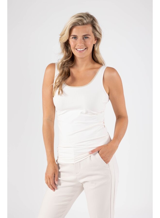 NKS06001 126 Nukus Juba Singlet Off White-Gold