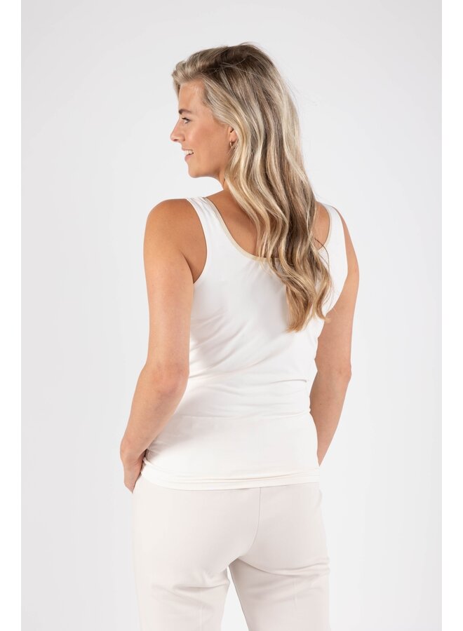 NKS06001 126 Nukus Juba Singlet Off White-Gold