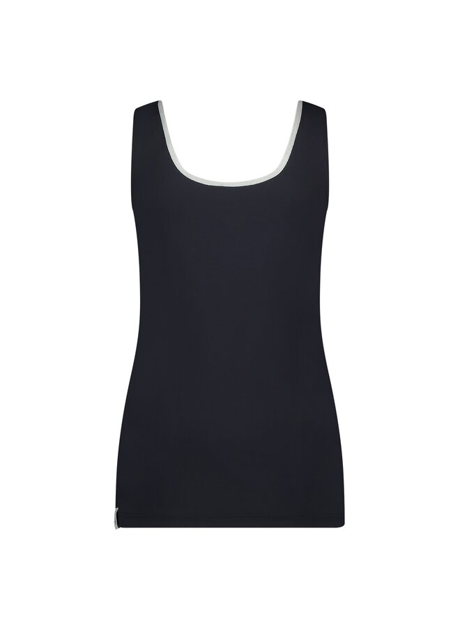 NKS06001 226 Nukus Juba Singlet Navy silver