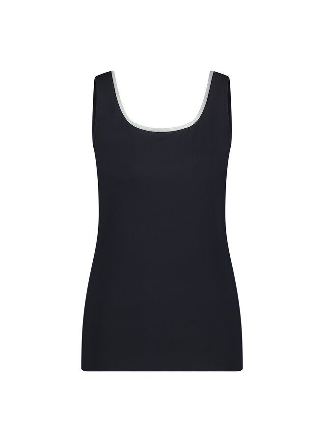 NKS06001 226 Nukus Juba Singlet Navy silver