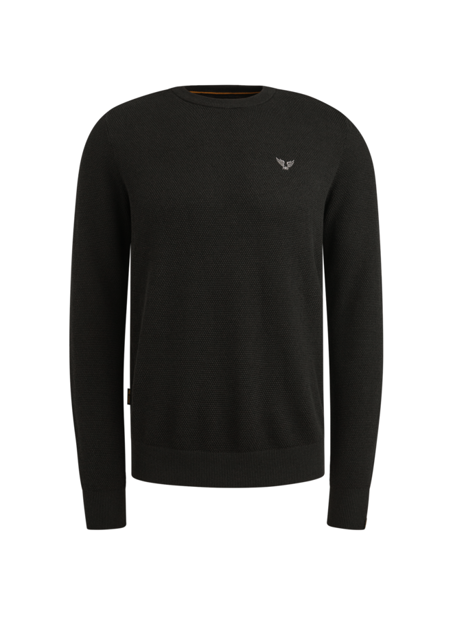 PKW0000334 999 PME Legend R-neck cotton modal Black