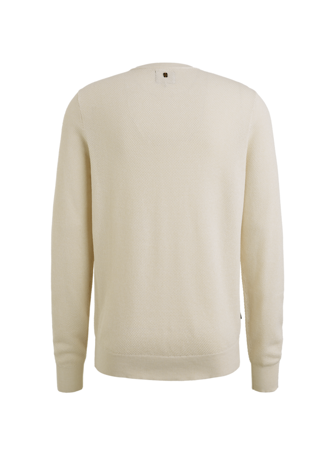 PKW0000334 910 PME Legend R-neck cotton modal Bone white melee
