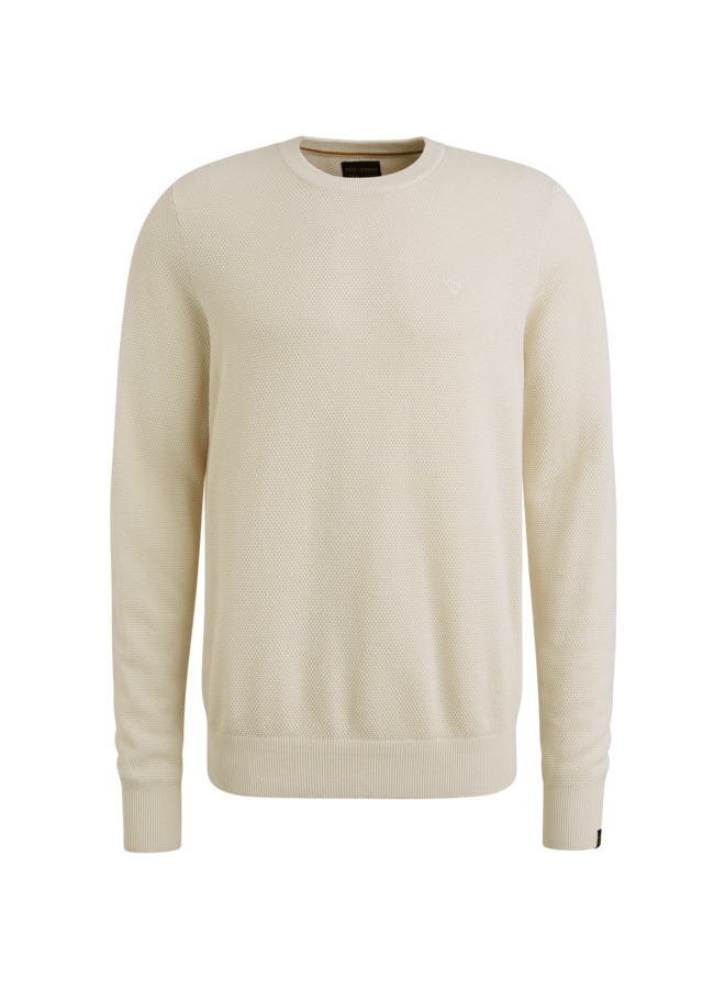 PKW0000334 910 PME Legend R-neck cotton modal Bone white melee
