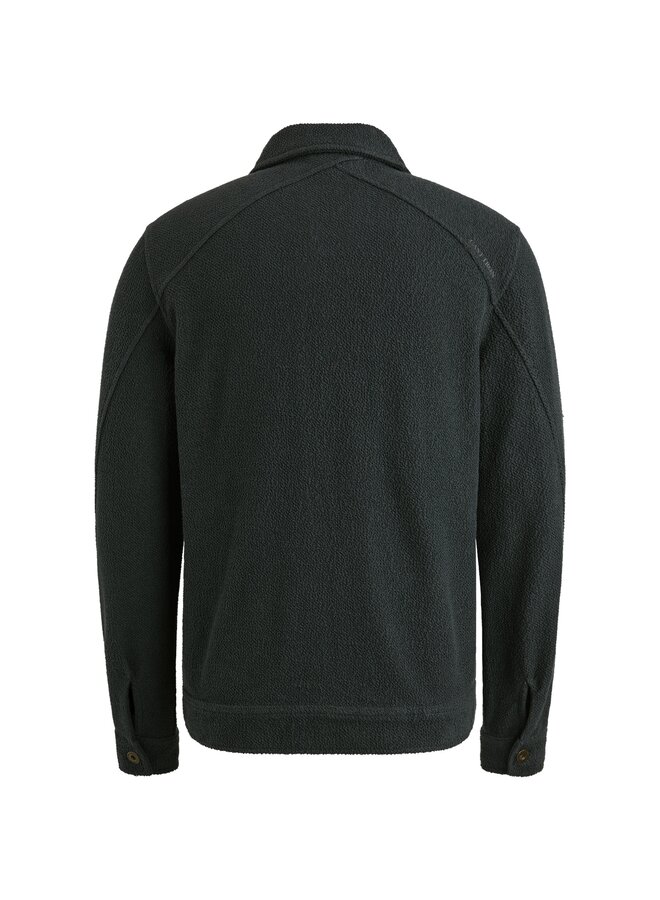 CSW2508435 5442 Cast Iron Button jacket frontloop terry Sea Storm