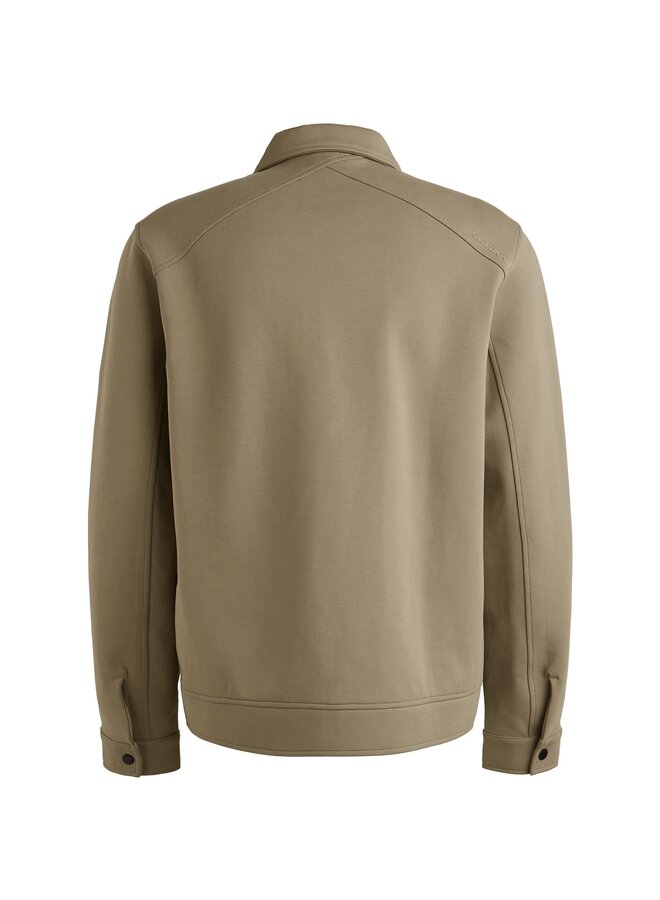 CSW2508432 8025 Cast Iron Zip jacket interlock sweat Brindle