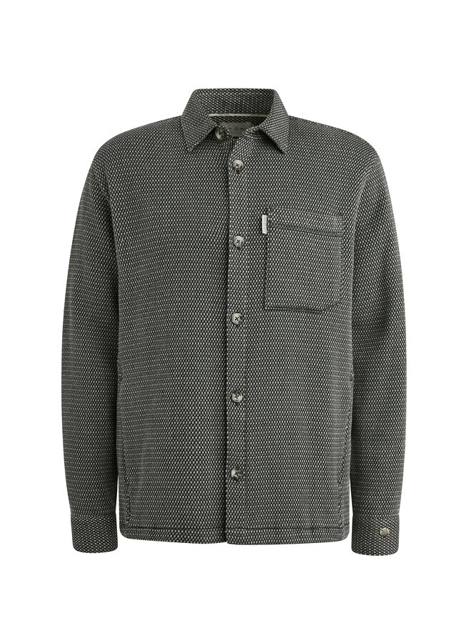 CSI2508206 5442 Cast Iron LONG SLEEVE SHIRT Mouline dots Sea Storm