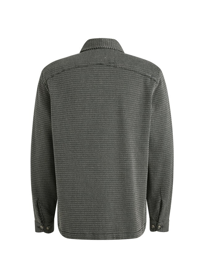 CSI2508206 5442 Cast Iron LONG SLEEVE SHIRT Mouline dots Sea Storm