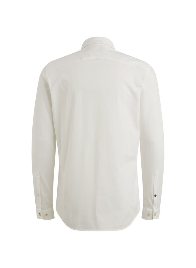 CSI00940 7002 Cast Iron LONG SLEEVE SHIRT Twill Jersey 2 tone Snow White