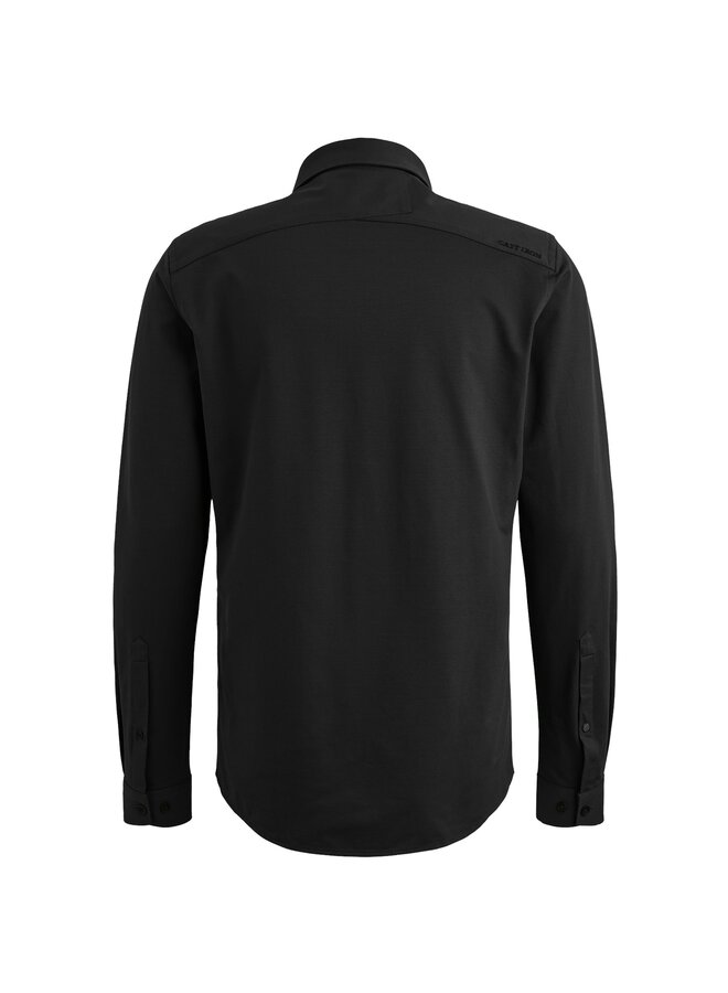 CSI00940 999 Cast Iron LONG SLEEVE SHIRT Twill Jersey 2 tone Black