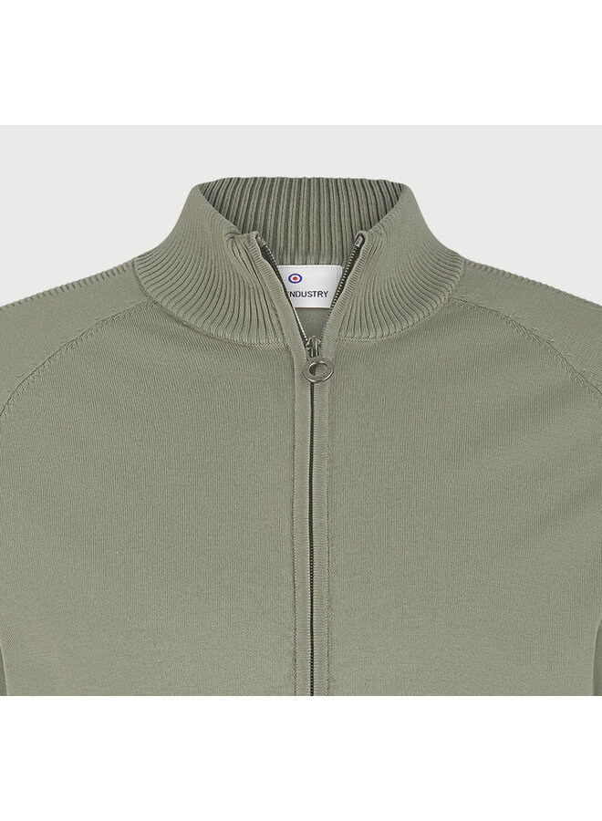 KBIW25-M9 Blue Industry cardigan KHAKI