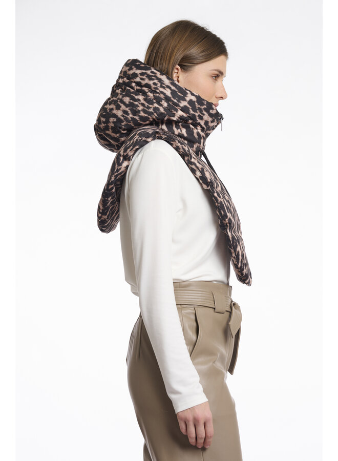 Tabita.7012512 Rino en Pelle Padded bib  Leopard
