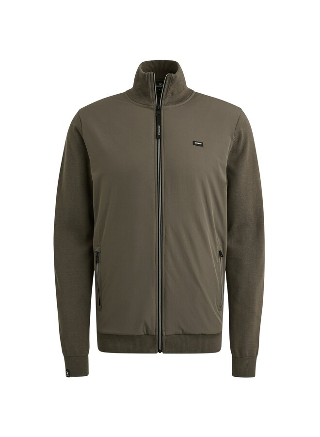 VKC2508354 6497 Vanguard Zip jacket cotton modal Tea Leaf