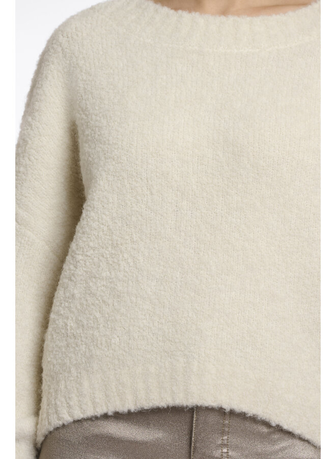 Lien.5002512 Rino en Pelle Wide fit sweater  Snow white