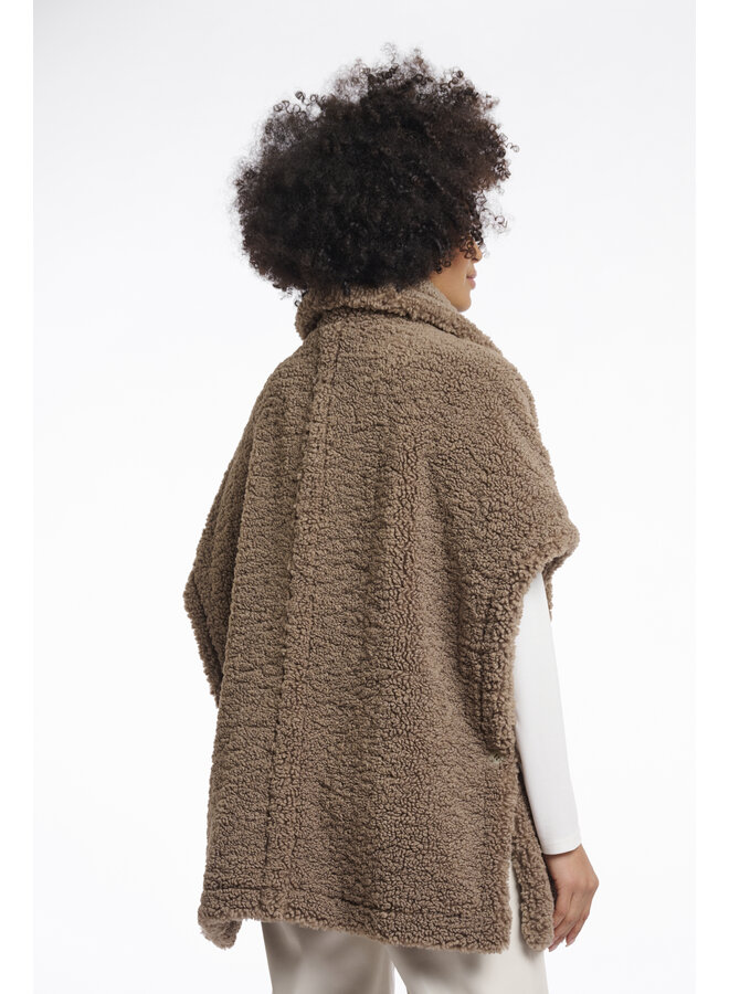 Luca.7002512 Rino en Pelle Teddy cape  Toffee