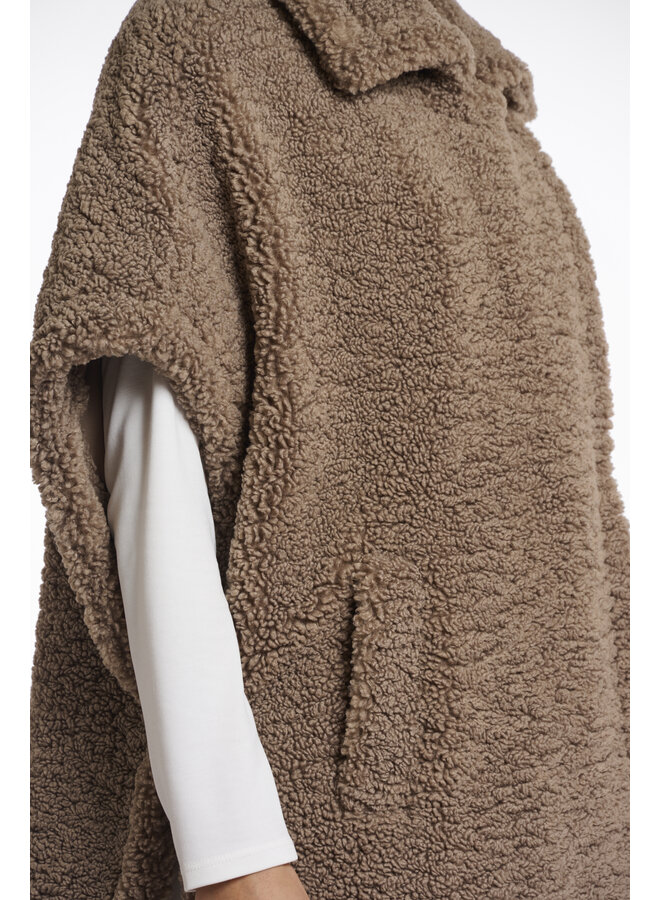 Luca.7002512 Rino en Pelle Teddy cape  Toffee