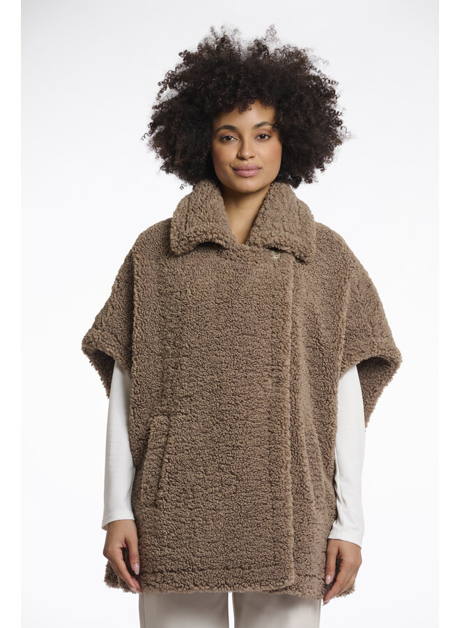 Luca.7002512 Rino en Pelle Teddy cape  Toffee