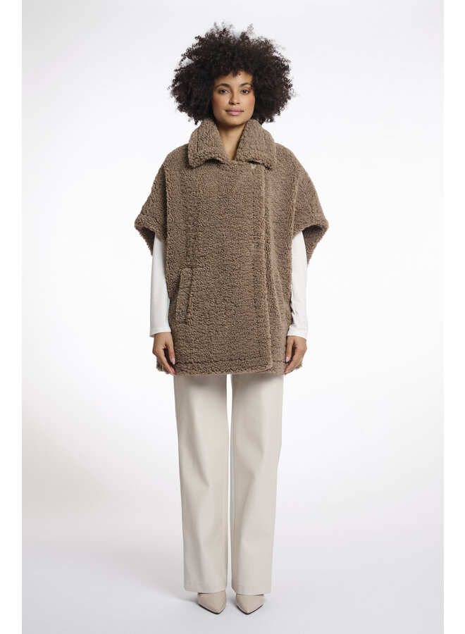 Luca.7002512 Rino en Pelle Teddy cape  Toffee