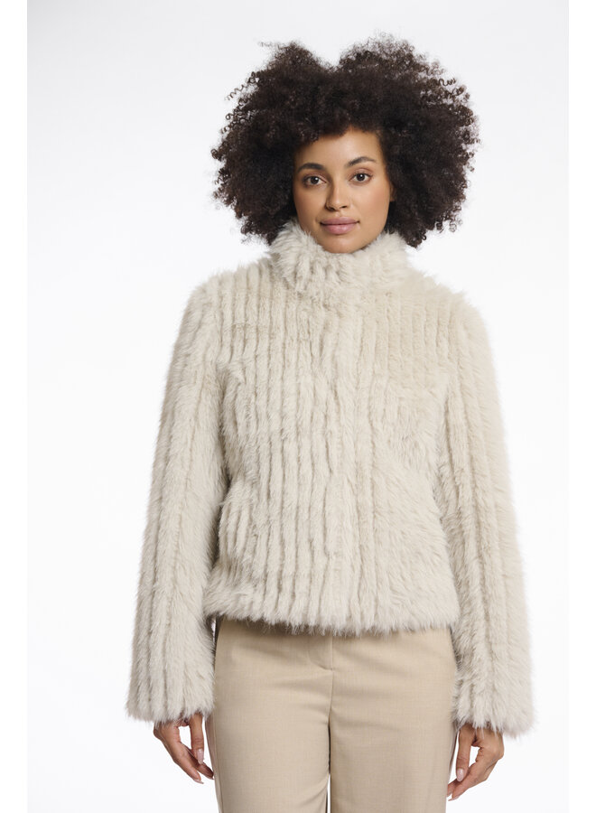 Faith.7002511 Rino en Pelle Jacket with closure  Birch