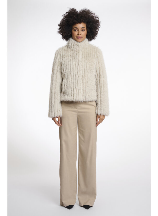 Faith.7002511 Rino en Pelle Jacket with closure  Birch