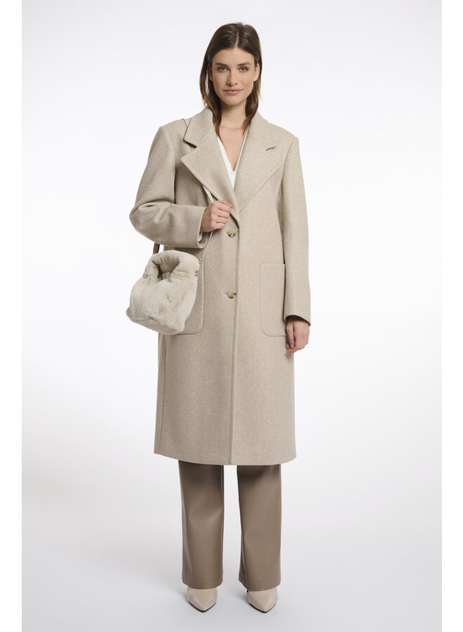 Cheryl.7002511 Rino en Pelle Small faux fur crossbody bag  Birch